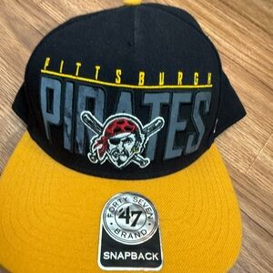 47 Pittsburgh Pirates Snapback Hat Cap MLB Baseball One Size Black